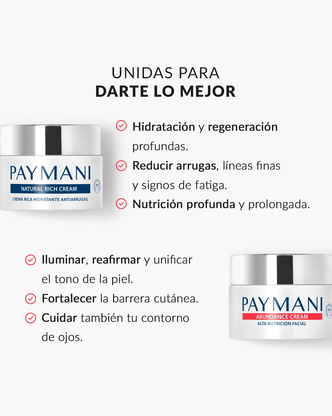 Dúo piel perfecta día y noche | pack Natural Rich y Abundance